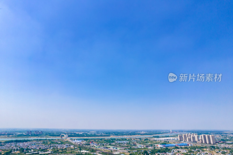 安徽横埠电视塔周边风景航拍图