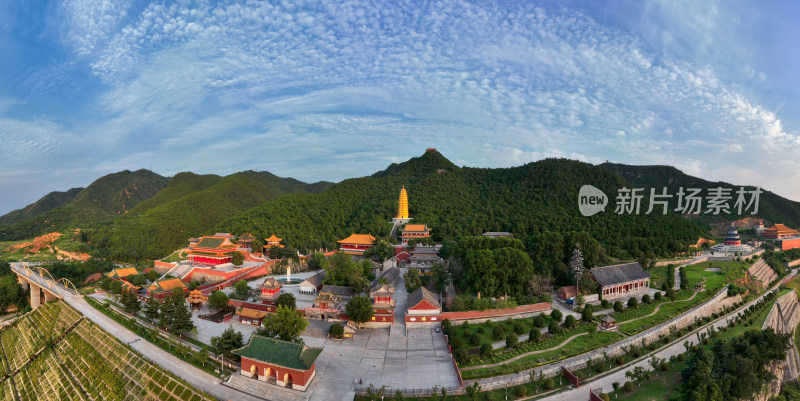 洛阳旅游灵山寺风景区全景图