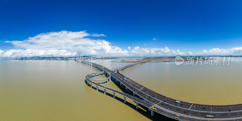 广东深中通道跨海大桥大全景