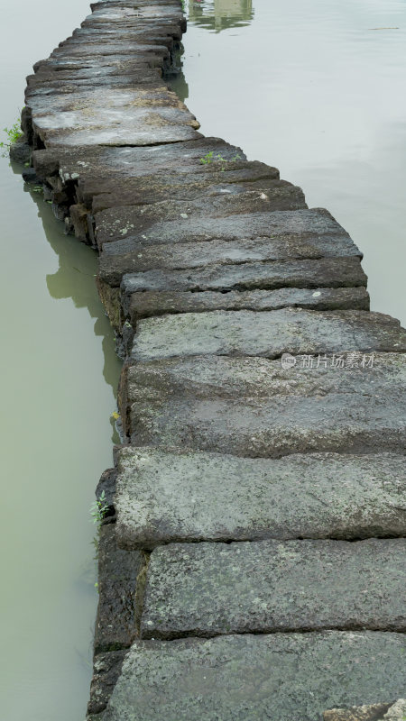 绍兴江南水乡避塘风景