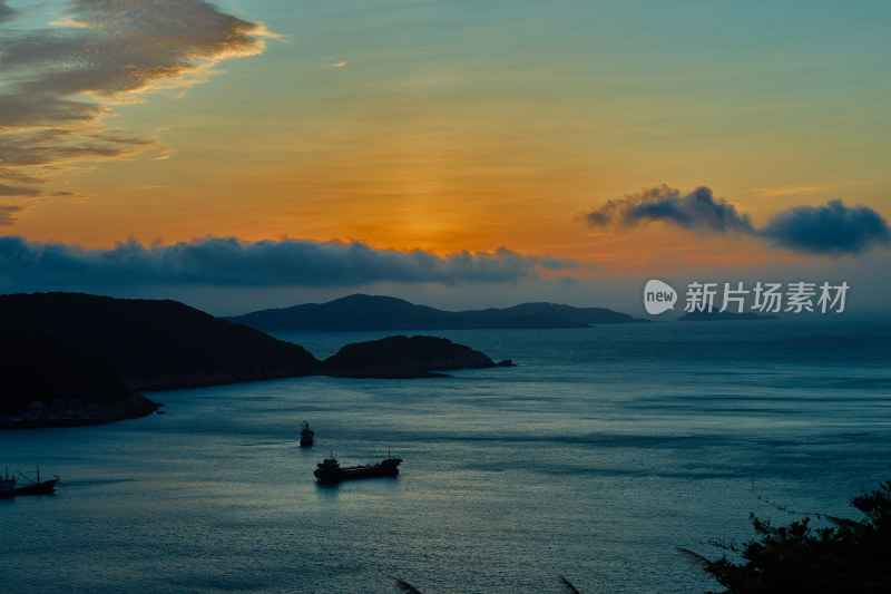 海岛的日出美景