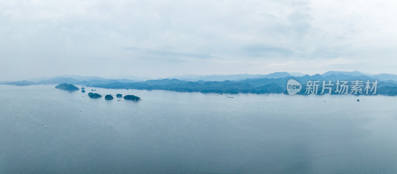 航拍浙江千岛湖风光