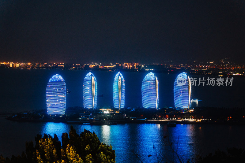 三亚城市夜景