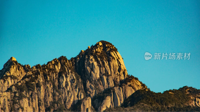 自然风光黄山风景区喀斯特地貌迎客松