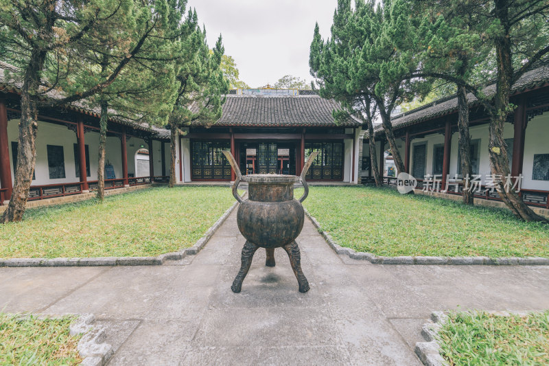 中国广西柳州柳侯祠-庭院