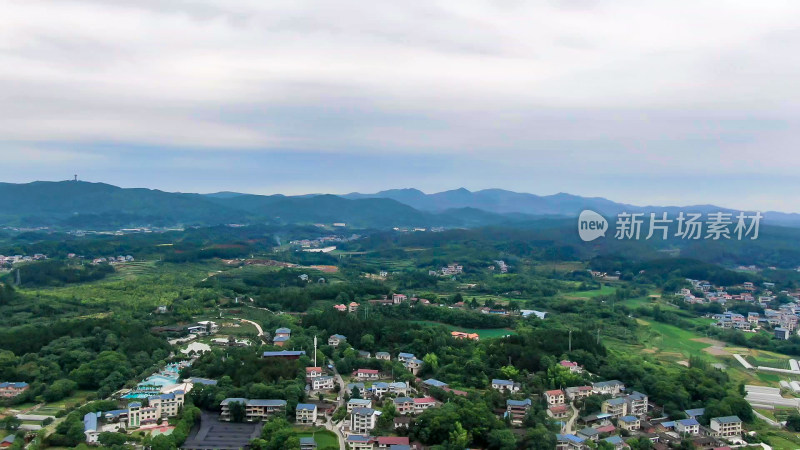 航拍乡村农村集中居住地