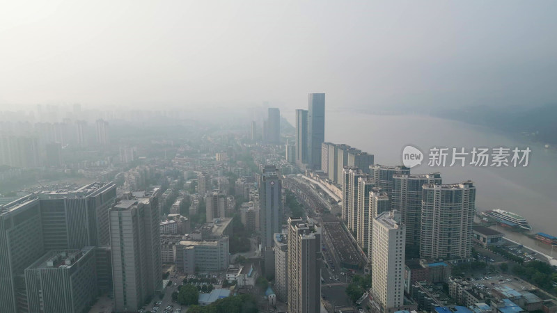 航拍湖北宜昌城市建设宜昌风光