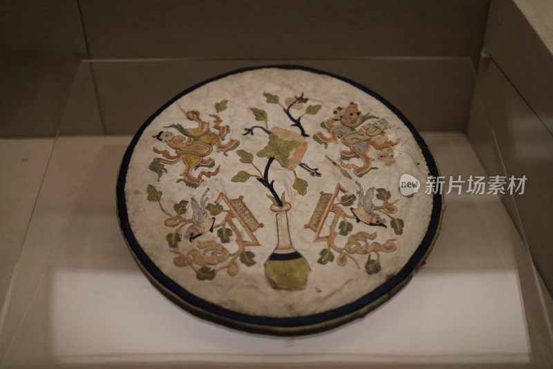 中国扇博物馆清代团扇袋
