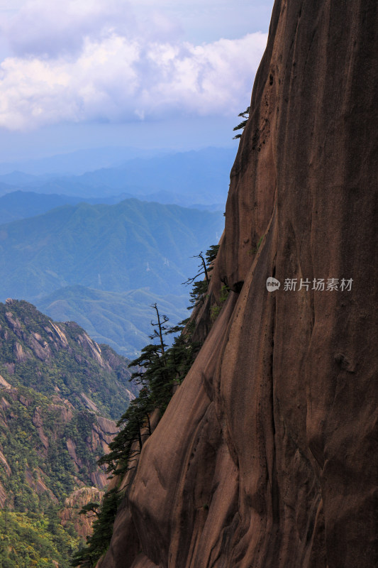 春天黄山自然风光