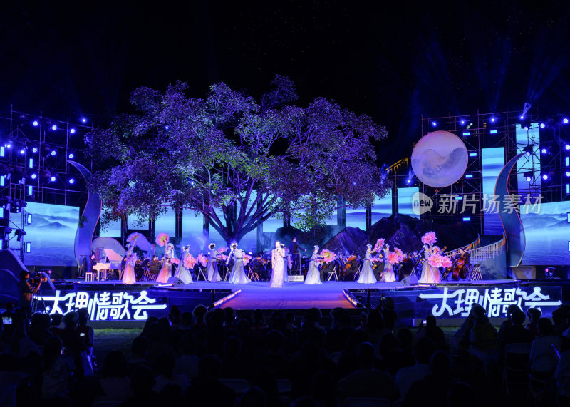 大理情歌会舞台表演场景