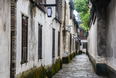 梅雨季的乌镇西栅美景