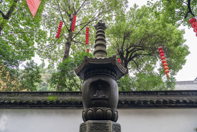 杭州飞来峰景区上天竺法喜禅寺古建筑