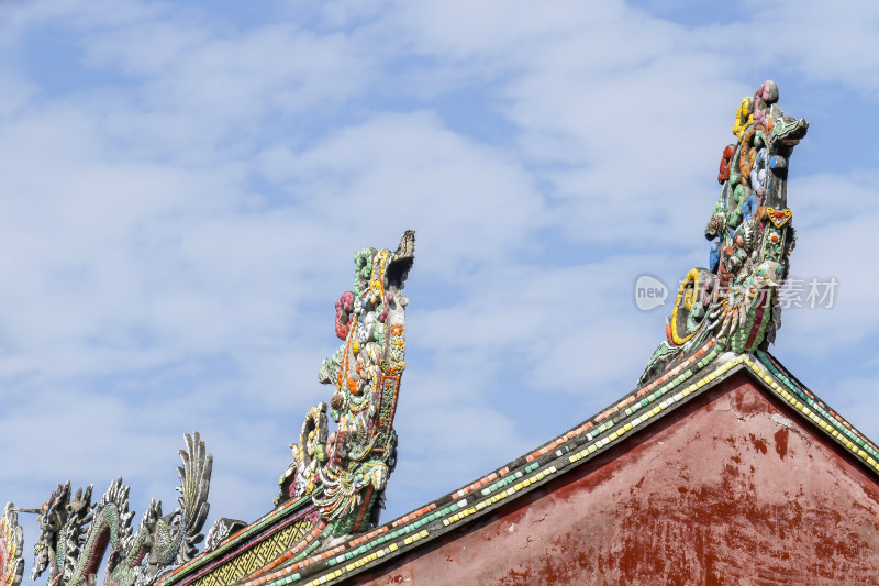 潮州开元古寺古建筑特写