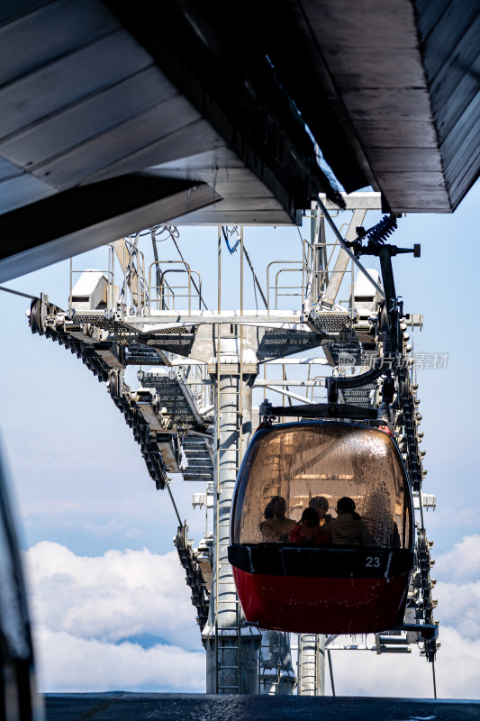 四川眉山瓦屋山景区空中缆车之旅