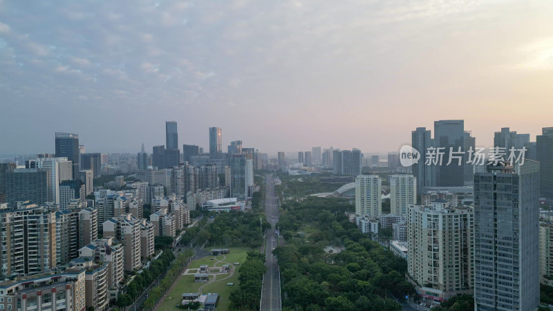 航拍广东惠州城市建设惠州宣传