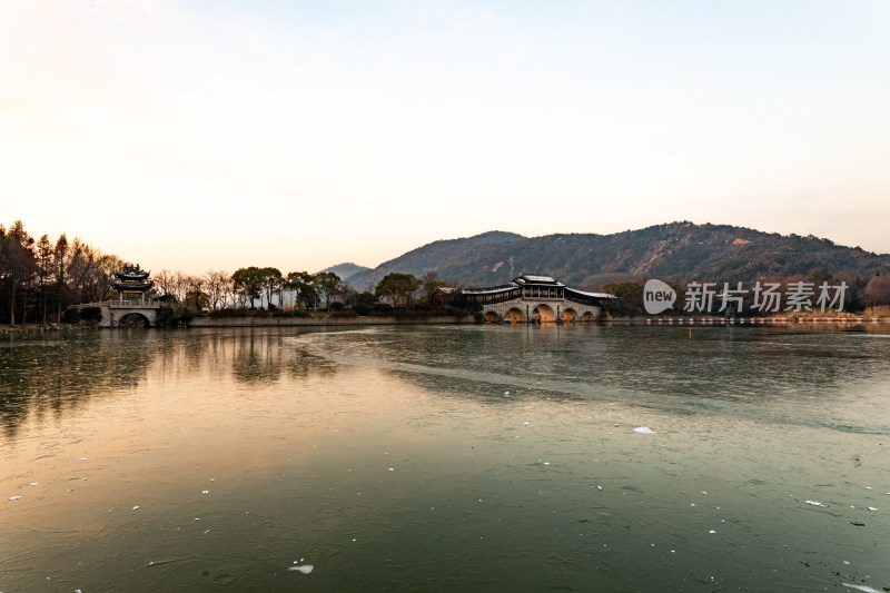 无锡长广溪石塘桥景点景观