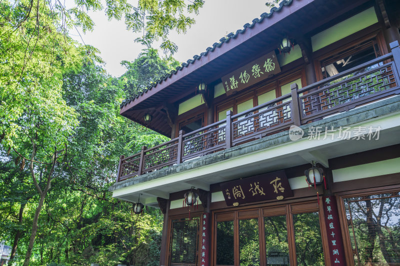 杭州凤凰山万松书院风景