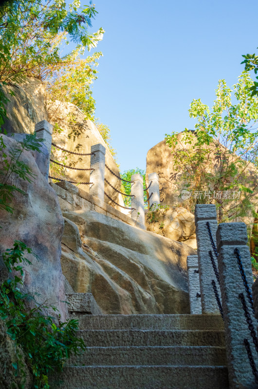 福州乌石山爬山的台阶