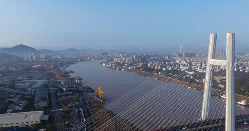 航拍镇海招宝山景区