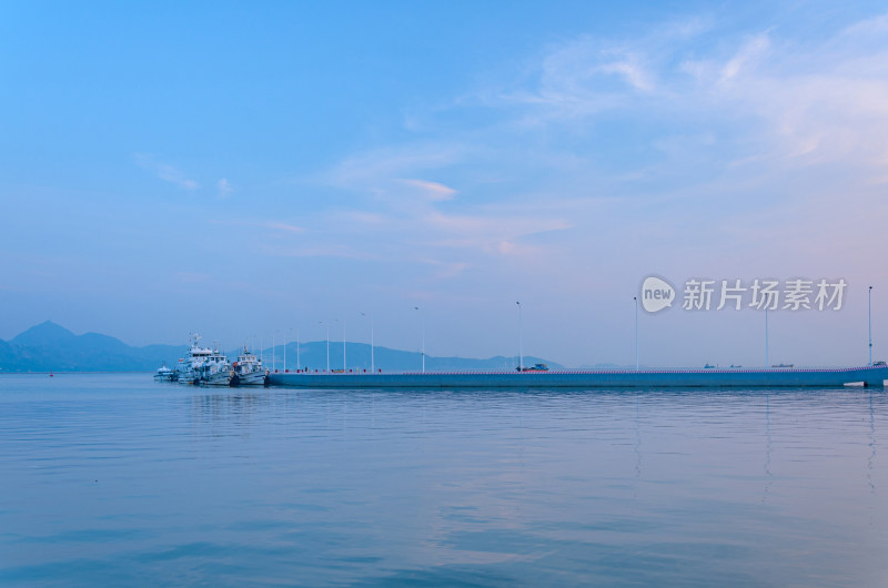 深圳湾公园海港码头海景风光