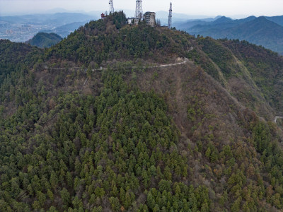 大自然山川丘陵地貌航拍摄影图