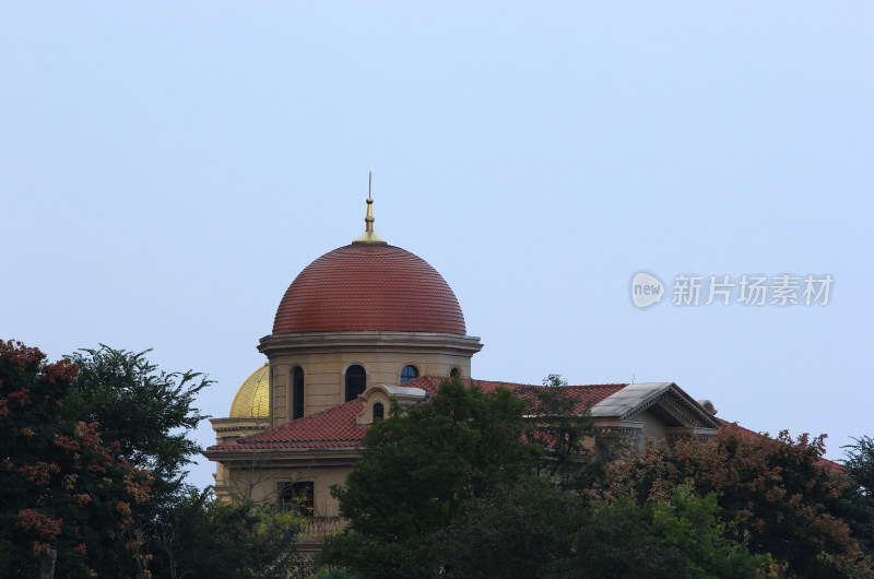 成都市温江区江安河建筑风光