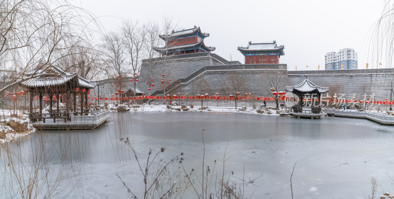 青州古城古街建筑风光