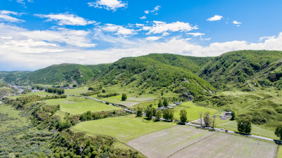 G248国道四川甘孜道孚县八美的风景