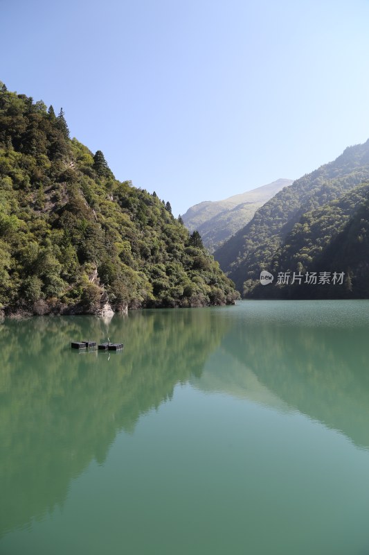 四川阿坝州茂县叠溪镇松坪沟景区风景