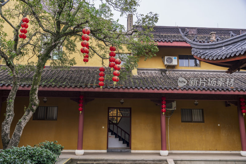 杭州西湖三天竺法镜寺古建筑风景