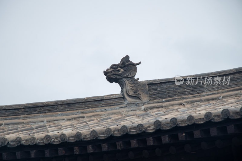 山西大同华严寺屋顶装饰