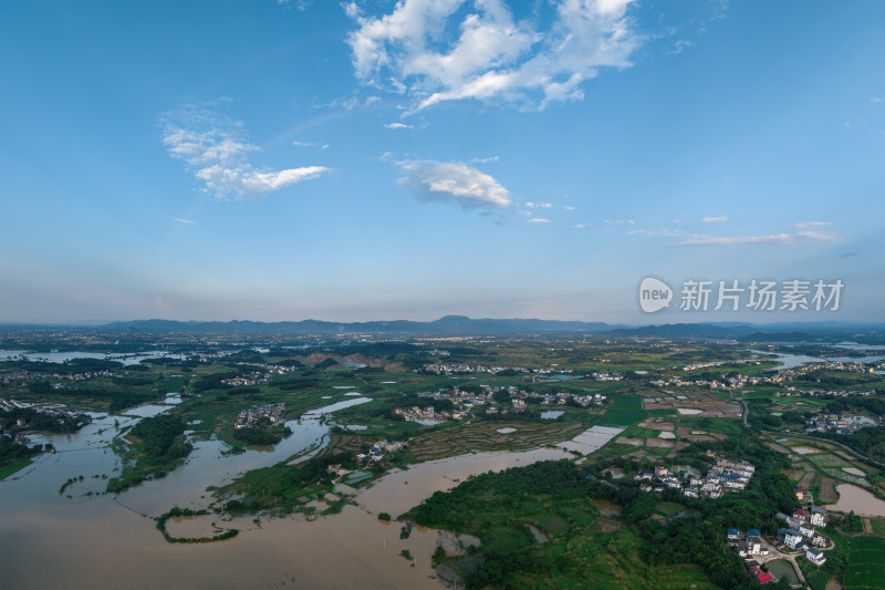 江西九江庐山鄱阳湖田园风光乡村风景航拍