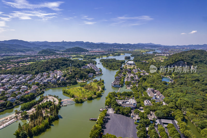 柯岩风景区柯岩鲁镇航拍