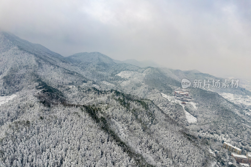 冬天雪景航拍