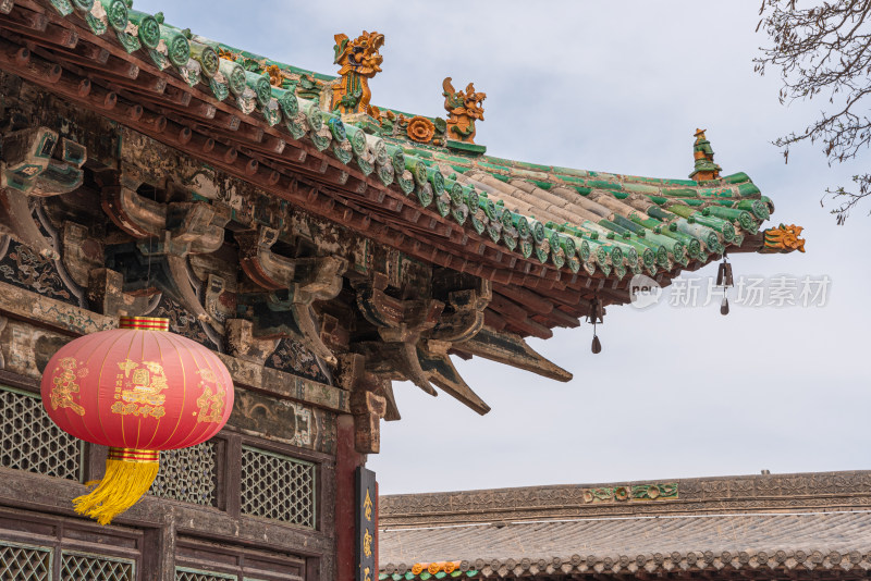 山西朔州净土寺大雄宝殿特写 金代遗构