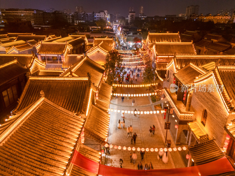 洛阳洛邑古城夜景