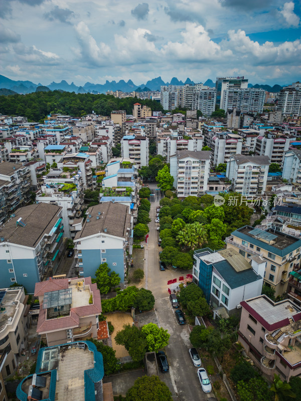 桂林小东江周边城市建筑