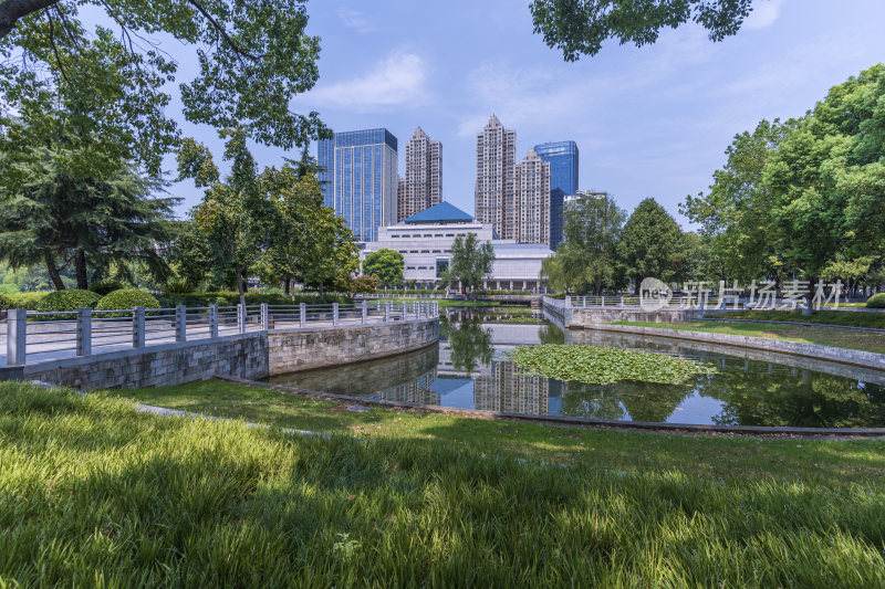 武汉江汉区后襄河公园风景