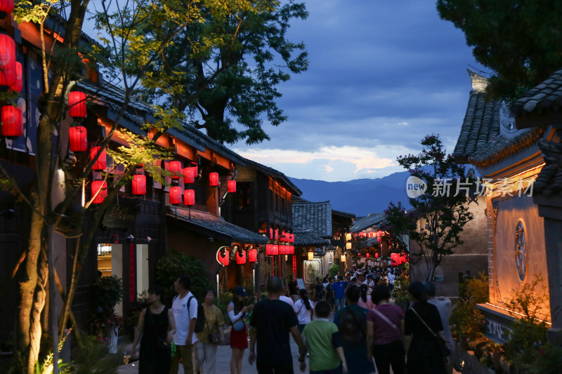 四川凉山州西昌建昌古城夜景