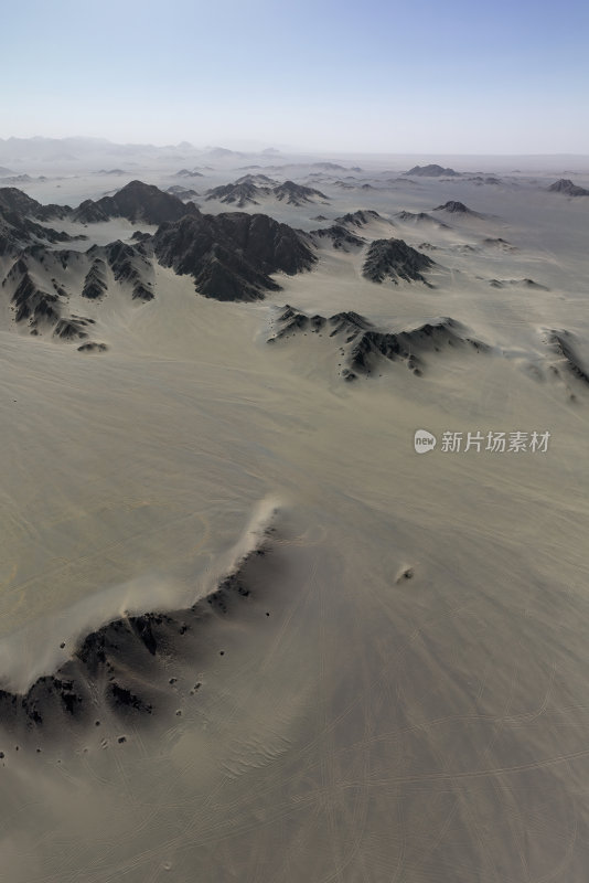 青海海西州茫崖黑独山月球基地网红高空航拍