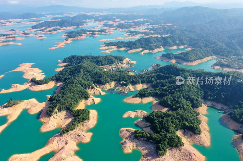 河源万绿湖 湖泊 千岛湖