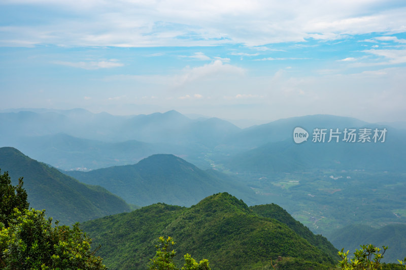 江门隆文老村风车山山顶风景