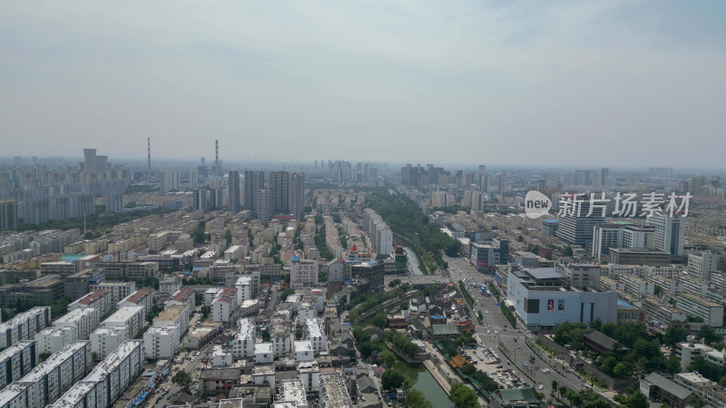 山东济宁城市风光航拍