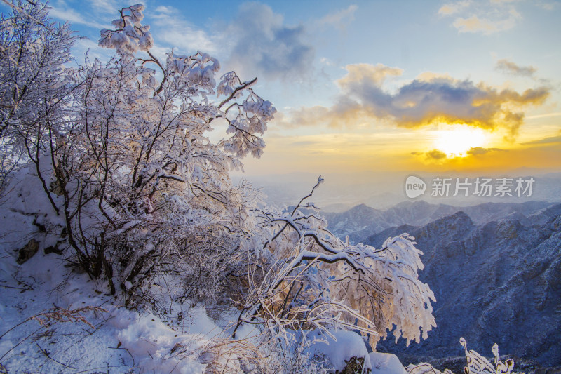 长城雪景