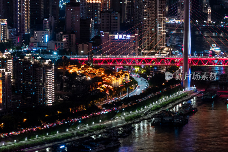 重庆城市天际线夜景