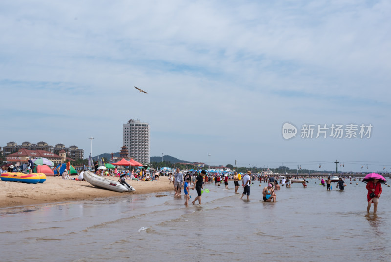 秦皇岛南戴河景区海边海滨海滩