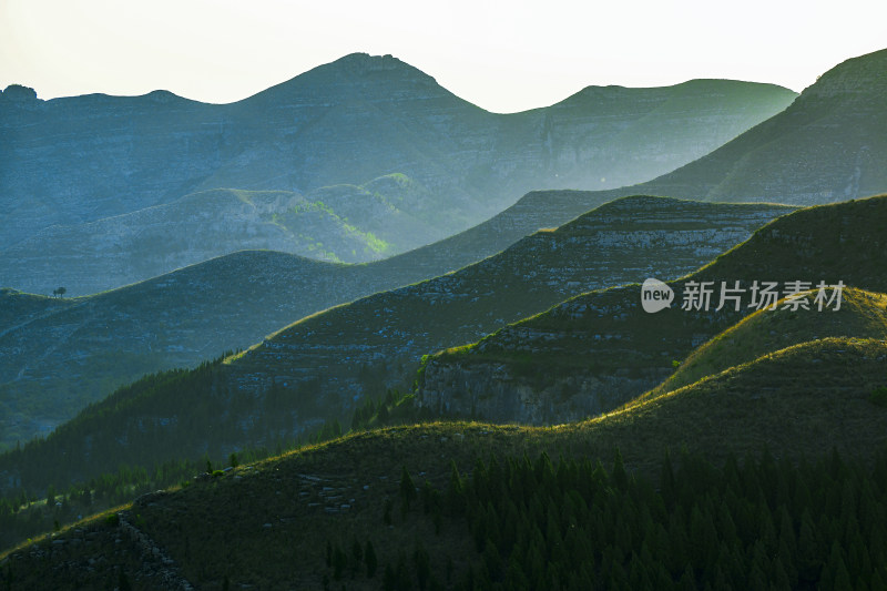 群山青山自然风光