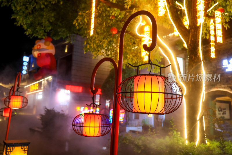 黄山屯溪老街黎阳in巷夜景