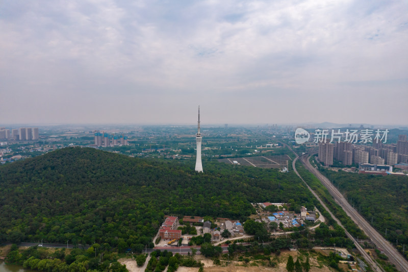 安徽蚌埠龙湖风景航拍图