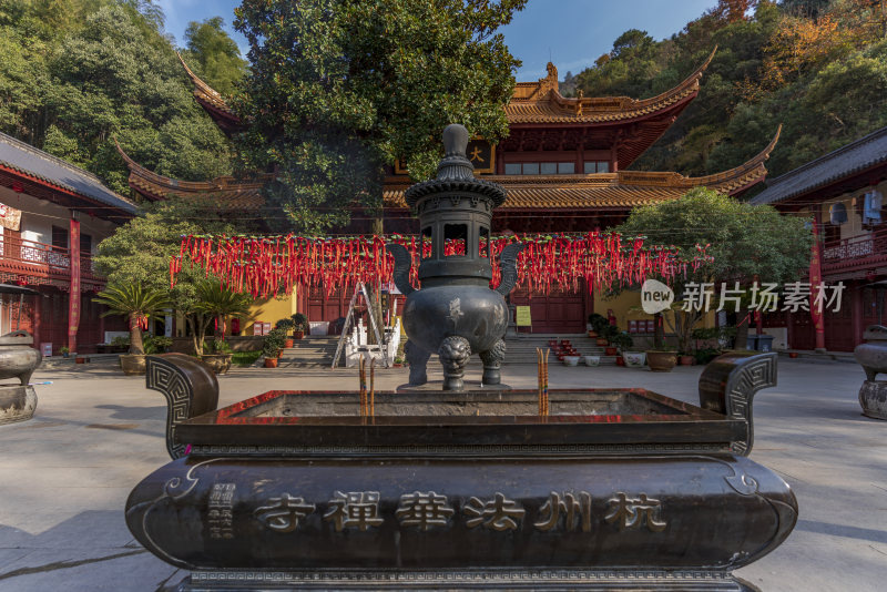 杭州千年古刹法华寺古建筑